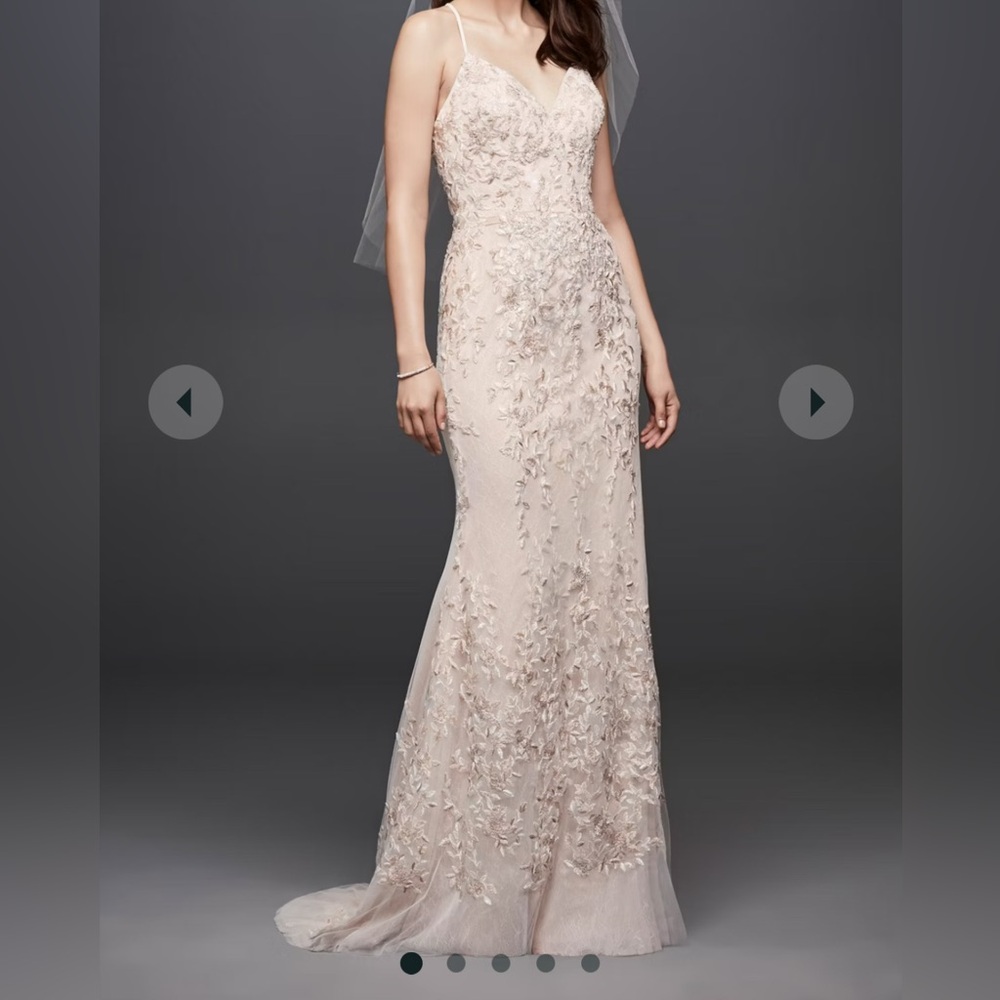 Blush wedding dress
